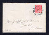 IRELAND - 1911 - GREAT BRITAIN USED IN IRELAND: Cover franked with Great Britain 1911 1d pale carmine red GV 'Downey Head' issue (SG 328) tied by MOIRA R.S.O. CO. DOWN cds dated OCT 4 1911. Addressed to LISBURN.  (IRE33030)