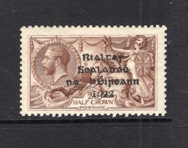 IRELAND - 1922 - SEAHORSE ISSUE: 2/6 reddish brown GV 'Seahorse' issue with 'Provisional Government of Ireland 1922' DOLLARD overprint in black, a fine mint copy. (SG 18)  (IRE43749)