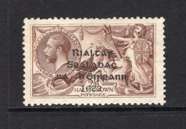 IRELAND - 1922 - SEAHORSE ISSUE: 2/6 reddish brown GV 'Seahorse' issue with 'Provisional Government of Ireland 1922' DOLLARD overprint in black, a fine mint copy. (SG 18)  (IRE43750)