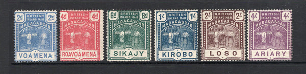 MADAGASCAR - 1895 - BRITISH INLAND MAIL ISSUE: 'British Inland Mail' issue, the set of six fine mint. (SG 57/62)  (MAD/14294)