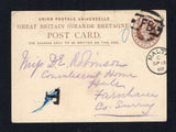 MALTA - 1888 - GREAT BRITAIN USED IN MALTA & MILITARY MAIL: 1½d brown on buff QV postal stationery card of Great Britain (H&G 8) datelined 'H. M. I. T. S. Euphrates, Malta 15.9.88' (Her Majesty's Indian Troop Ship Euphrates) on reverse initially treated as inadmissible due to being sent from Malta with 'O' in blue crayon alongside stamp imprint and MALTA cds dated SP 15 88 struck away from the stamp imprint and small unframed 'T' tax marking alongside. Addressed to UK with stamp cancelled by barred 'FB' (F