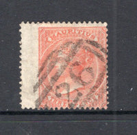 MAURITIUS - 1863 - CANCELLATION: 3c dull red QV issue used with fine strike of barred numeral '26' of MOKA. (SG 61a)  (MAU/41946)