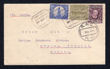 MEXICO - 1930 - AIRMAIL: Incoming cover from Guatemala sent by airmail franked with 1929 3c deep purple, 15c ultramarine and 1927 1c olive green TAX issue (SG 230, 234 & 223) tied by CORREO AEREO INTERNACIONAL GUATEMALA cancels dated 26 NOV 1930. Addressed to MERIDA, YUCATAN with fine strike of circular 'R.A.C. No. 4 R.M.' (Ruta Aerea Contratada - route no. 4 - Tejeria - Tapachula) airmail route marking applied in transit with MERIDA arrival cds on reverse.  (MEX/39141)
