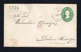 MEXICO - 1879 - POSTAL STATIONERY: 10c green 'Hidalgo' postal stationery envelope with '5276' district number and 'GUANAJUATO' district overprint in black (UPSS #E2, H&G B2b) used with fine strike of S. FELIPE FRANCO cds dated '10 SERE' with '10' inserted in manuscript. Addressed to DOLORES, HIDALGO. Signed and dated 'Agto 22/1879' on reverse by the sender.  (MEX45253)