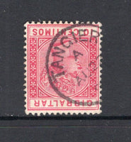 MOROCCO AGENCIES - 1889 - GIBRALTAR USED IN MOROCCO: 10c carmine QV issue of Gibraltar used with good part strike of TANGIER cds. (SG Z142)  (MOR/41947)