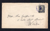 NICARAGUA - ZELAYA - 1911 - BLUEFIELDS: Cover franked with single 1909 15c black with 'B Dpto. Zelaya' overprint (SG B82) tied by BLUEFIELDS cds in blue dated JUN 25 1911. Addressed to UK with NEW ORLEANS transit cds on reverse.  (NIC/30524)