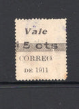 NICARAGUA 1911 RAILWAY COUPON ISSUE