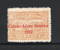 NICARAGUA - 1932 - AIRMAILS: 1c cinnamon AIRMAIL issue with 'Correo Aereo Interior 1932' overprint in red, a fine unused copy, no gum as issued. (SG 694)  (NIC/42588)