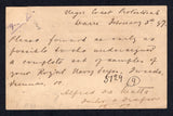 NIGERIA - NIGER COAST PROTECTORATE 1897 POSTAL STATIONERY & CANCELLATION