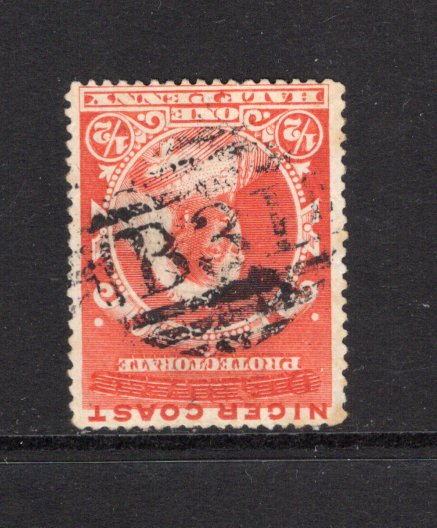 NIGERIA - NIGER COAST PROTECTORATE - 1894 - CANCELLATION: ½d vermilion QV issue, perf 14½-15, a fine used copy with good strike of barred numeral 'B31' of SIERRA LEONE. (SG 45)  (NIG44137)