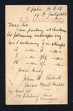 NIGERIA - OIL RIVERS PROTECTORATE 1893 POSTAL STATIONERY, MARITIME & CANCELLATION