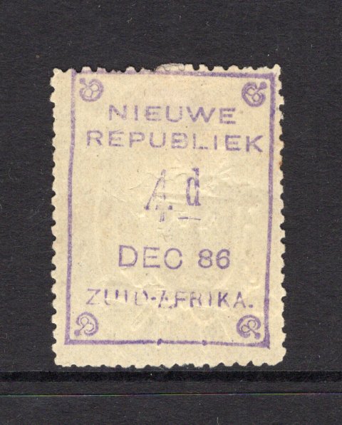 NEW REPUBLIC - 1887 - CLASSIC ISSUES: 4d violet on yellowish paper with embossed 'Arms' dated 'DEC 86'. A very fine mint copy with full O.G. (SG 50)  (NRP/34825)