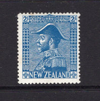 NEW ZEALAND - 1926 - DEFINITIVE ISSUE: 2/- blue GV issue on 'Cowan' thick opaque chalk surfaced paper, a fine mint copy. (469)  (NZL/14791)