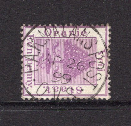 ORANGE FREE STATE - 1894 - CANCELLATION: 1d purple used with superb complete strike of P.A.K. MALANS POST cds dated AP 26 1899. (SG 68)  (OFS/26023)