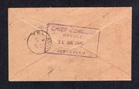 PALESTINE 1940 CENSORED & OFFICIAL MAIL