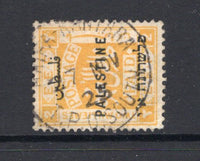 PALESTINE - 1922 - CANCELLATION & TRAVELLING POST OFFICES: 2m yellow fine used with good strike of HAIFA - KANTARA T.P.O. SOUTH cds dated 27 NOV 1925. (SG 72)  (PAL/27332)