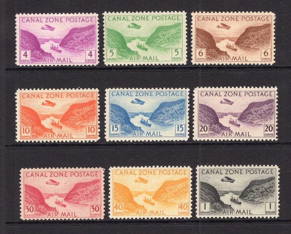 PANAMA - CANAL ZONE - 1931 - AIRMAILS: 'Airmail' issue, the set of nine fine mint. (SG 126/134)  (PAN/25604)
