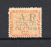 PANAMA - 1898 - MAP ISSUE: 10c orange MAP issue with 'A.R. COLON COLOMBIA' overprint in green, a fine unused copy. (SG AR28, Heydon #519)  (PAN/42015)