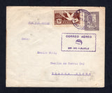 PARAGUAY - 1929 - POSTAL STATIONERY & AIRMAIL: 1p 50c dull mauve postal stationery envelope (H&G B5, Paraguay Postal Stationery Catalogue #EN7, stamp set high) used with added 1929 5p 65c brown AIR issue (SG 353) tied by SCIO AEREOPOSTAL PARAGUAY cds of ASUNCION dated 2 MAY 1929 with boxed 'CORREO AEREO REP DEL PARAGUAY marking below. Addressed to ARGENTINA with transit & arrival marks on reverse. Nice airmail use of this stationery.  (PAR/26842)