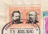 PARAGUAY 1940 INVERTED CENTRE