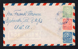 PARAGUAY - 1951 - CANCELLATION: Airmail cover with manuscript 'Return: Dietrich Braun, Grossweide, Camp 45, Colonia Neuland, Chaco, Paraguay' return address on reverse franked with 1946 5c pink & 30c emerald green and 1948 10c blue (SG 631a, 631c & 686) tied by two good strikes of CORREO COL. NEULAND cds in blue dated 2 DIC 1951. Addressed to USA. Colonia Neuland was a Russian Mennonite settlement founded in 1947 by Russians fleeing the Soviet Union after WW2. Uncommon origination.  (PAR45268)