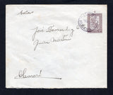 PARAGUAY - 1928 - POSTAL STATIONERY & CANCELLATION: 1p 50c dull violet on white postal stationery envelope with 'C' (Campana) imprint above stamp for use in rural post offices (H&G B5, Paraguay Postal Stationery catalogue #EN6, stamp set low) used with fine ITURBE cds in black dated 10 JAN 1928. Addressed to CHARARA. Very scarce.  (PAR45772)