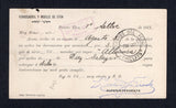 PERU 1911 POSTAL STATIONERY & CANCELLATION