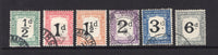 SOUTH AFRICA - 1922 - POSTAGE DUES: 'Union of South Africa' POSTAGE DUE issue, the set of six fine cds used. (SG D11/D16)  (SAF/15904)