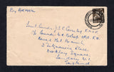 SOUTH AFRICA - 1941 - TRAVELLING POST OFFICES: Cover from DURBAN with manuscript return address on reverse franked with single 1941 1/3 blackish brown (SG 94) tied by MOBIELEPOSKANTOR No. 5 (DURBAN) cds. Sent airmail to UK. Cover has central vertical crease.  (SAF/22493)