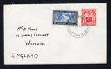 SAMOA - 1961 - CANCELLATION: Cover franked with 1952 2d carmine red and 3d pale ultramarine & indigo (SG 221/222) tied by FAGAMALO cds dated 24 FE 1961. Addressed to UK with APIA transit cds on reverse.  (SAM/43200)