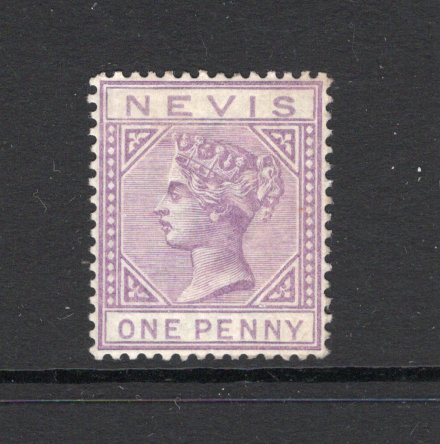 SAINT KITTS & NEVIS - NEVIS - 1882 - CLASSIC ISSUES: 1d lilac mauve QV issue, a fine mint copy. Expertised 'A Brun' on reverse. (SG 26)  (STK/25992)