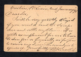 SAINT LUCIA 1899 POSTAL STATIONERY & DESTINATION