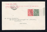 SAINT VINCENT - 1932 - FIRST FLIGHT: Cover with typed 'First Air Mail, Special First Flight St. Vincent to Barbados By "Humming Bird"' at top franked with 1921 ½d green and 1d red GV issue (SG 131 & 132a) tied by KINGSTOWN cds dated 29 JY 1932 with second fine strike alongside. Flown on the 'Humming Bird' first flight from Kingstown to Barbados. Addressed to BARBADOS with arrival cds dated the next day on reverse. Original 'Francis J Field - St. Vincent The First and Only Official Air Mail' letter of authe