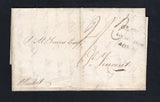 SAINT VINCENT - 1808 - INCOMING MAIL & PRESTAMP: Complete incoming folded letter datelined 'Glasgow 11 Novem 1808' with three line GLASGOW 13 NOV 1808 405-G mileage marking in black on front with 'P.Packet' and rated '2/3' in manuscript. Addressed to 'P.M. Lucas Esq. St Vincent'. The letter includes details of price rises for different types of sugar and rum with speculation putting it down to cheap cotton. The letter also mentions the convoy system with the ship the Lord Melville which had reached Cork wh