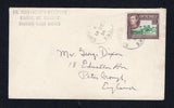 SAINT VINCENT - 1954 - CANCELLATION: Cover with 'St. Matthew's Rectory, Biabou, St. Vincent, British West Indies' handstamp at top franked with single 1949 5c green & purple GVI issue (SG 168) tied by BIABOU ST.VINCENT B.W.I. cds dated 14 DE 1954 with second strike alongside. Addressed to UK. The original letter and a small photograph of the St Matthew's boys cricket team from the rectory is enclosed.  (STV45266)
