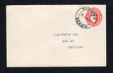 SOUTH WEST AFRICA - 1929 - POSTAL STATIONERY: 1d red on white GV postal stationery envelope of South Africa with 'S.W.A.' overprint on upper part of stamp imprint (H&G B6a, curved flap) used with fine GIBEON cds dated 31 NOV 1929. Addressed to CAPE TOWN, SOUTH AFRICA.  (SWA44656)
