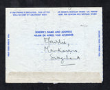 SWAZILAND 1955 POSTAL STATIONERY & CANCELLATION