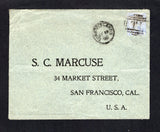 TURKS & CAICOS ISLANDS - 1900 - QV ISSUE: Cover franked with single 1889 2½d ultramarine QV issue (SG 65) tied by barred 'T1' cancel in black with TURKS ISLANDS cds dated JY 19 1900 alongside. Addressed to USA with transit & arrival marks on reverse.  (TKS/43497)