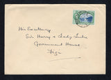 TRINIDAD & TOBAGO - 1939 - DESTINATION & RATE: Unsealed cover franked with single 1938 1c blue & green GVI issue (SG 246) tied by PORT OF SPAIN cds dated NOV 14 1939. Addressed to 'His Excellency Sir Harry & Lady Luke, Government House, Fiji'. An unusual destination.  (TRI45741)