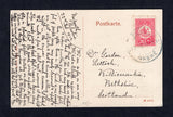 TURKEY - PALESTINE - 1912 - CANCELLATION: Black & white PPC 'Nazareth' showing women in front of building franked on message side with 1909 20pa rose carmine (SG 274) tied by fine NASRE cds of PALESTINE. Addressed to UK.  (TUR7765)