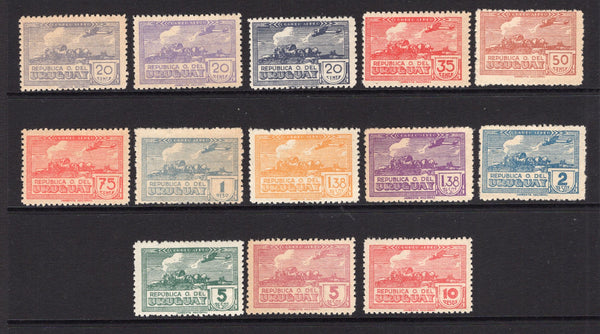 URUGUAY - 1939 - FORGERIES: 'La Carreta' AIR issue FORGERIES, the complete set of thirteen, fine mint or unused. (As SG 817/829)  (URU/34175)