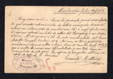 URUGUAY 1903 POSTAL STATIONERY & DESTINATION