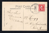 UNITED STATES OF AMERICA - 1911 - ALASKA & CANCELLATION: Colour PPC 'A Summer home on the Tanana River' franked on message side with 1910 2c carmine (SG 382) tied by fine NENANA. ALASKA cds dated JUN 21 1911 (Postmarks of Territorial Alaska rarity factor 7). Addressed to FRANCE. A nice early item from this office which only opened in 1908 with the earliest recorded cover dated Jul 25 1910.  (USA45389)