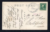 UNITED STATES OF AMERICA - 1923 - ALASKA & CANCELLATION: Black & white PPC 'Mt Blackburn - 17,000 ft' franked on message side with 1917 1c grass green (SG 505a) tied by fine strike of KENNECOTT ALASKA cds dated SEP 27 1923. Addressed to 'Goldfield, Nevada' with 'NOV 8 1923' arrival datestamp.  (USA45460)