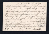 VENEZUELA 1896 POSTAL STATIONERY & ROUTING