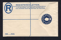 ADEN - 1953 - POSTAL STATIONERY: 30c dark blue QE2 postal stationery registered envelope (H&G C3), a fine unused example.  (ADE/20426)