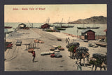 ADEN - Circa 1910 - POSTCARD: Coloured PPC 'Aden - Maala View of Wharf' with 'Hotel de l'Europe. Turkish Shop, I Benghiat Son Aden' imprint, fine unused. Views of villages outside of Aden are less common.  (ADE/27400)