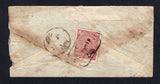 AFGHANISTAN - 1922 - REGISTRATION: Registered cover franked on reverse with 1921 2a maroon (SG 178) tied by rectangular KABOUL registration cancel. Addressed to MAZAR-I-SHARIF with arrival cds on reverse.  (AFG/9028)