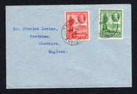 ANTIGUA - 1933 - GV ISSUE: Cover franked with 1932 ½d green and 1d scarlet GV 'Tercentenary' issue (SG 81/82) tied by ST. JOHNS cds's dated MAR 21 1933. Addressed to UK.  (ANT/39584)