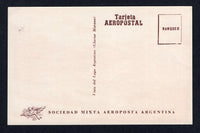 ARGENTINA 1948 AIRMAIL & PUBLICITY POSTCARD